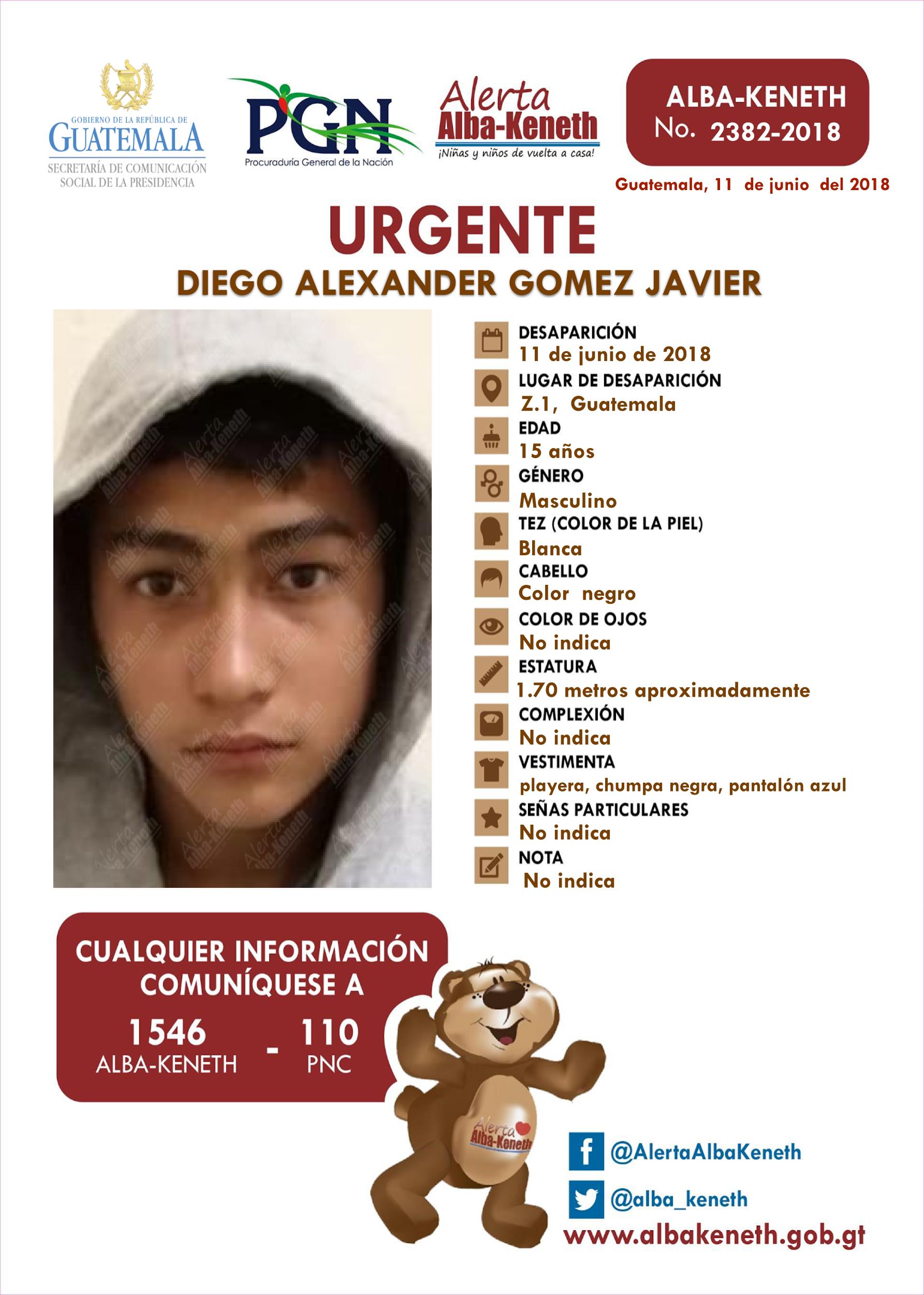 Diego Alexander Gomez Javier