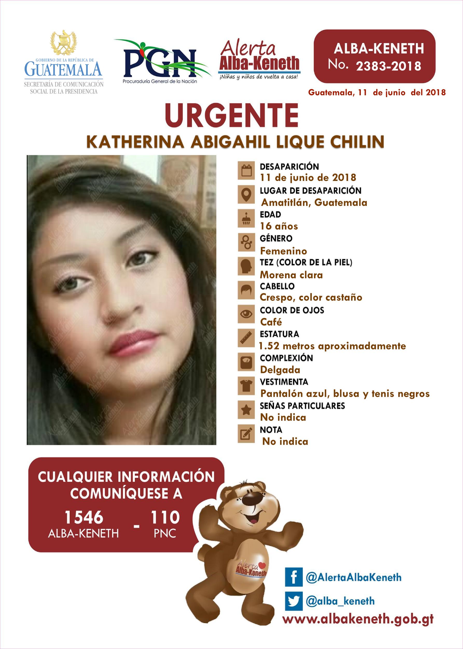 Katherina Abigahil Lique Chilin