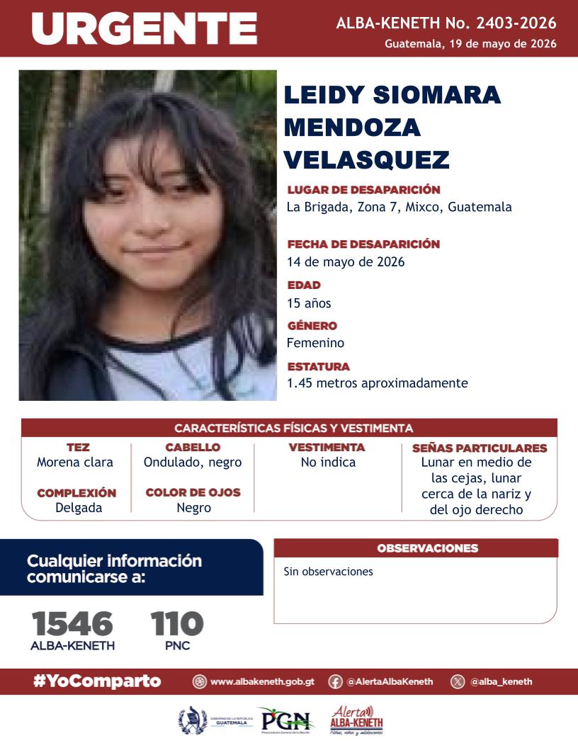 Leidy Siomara Mendoza Velasquez