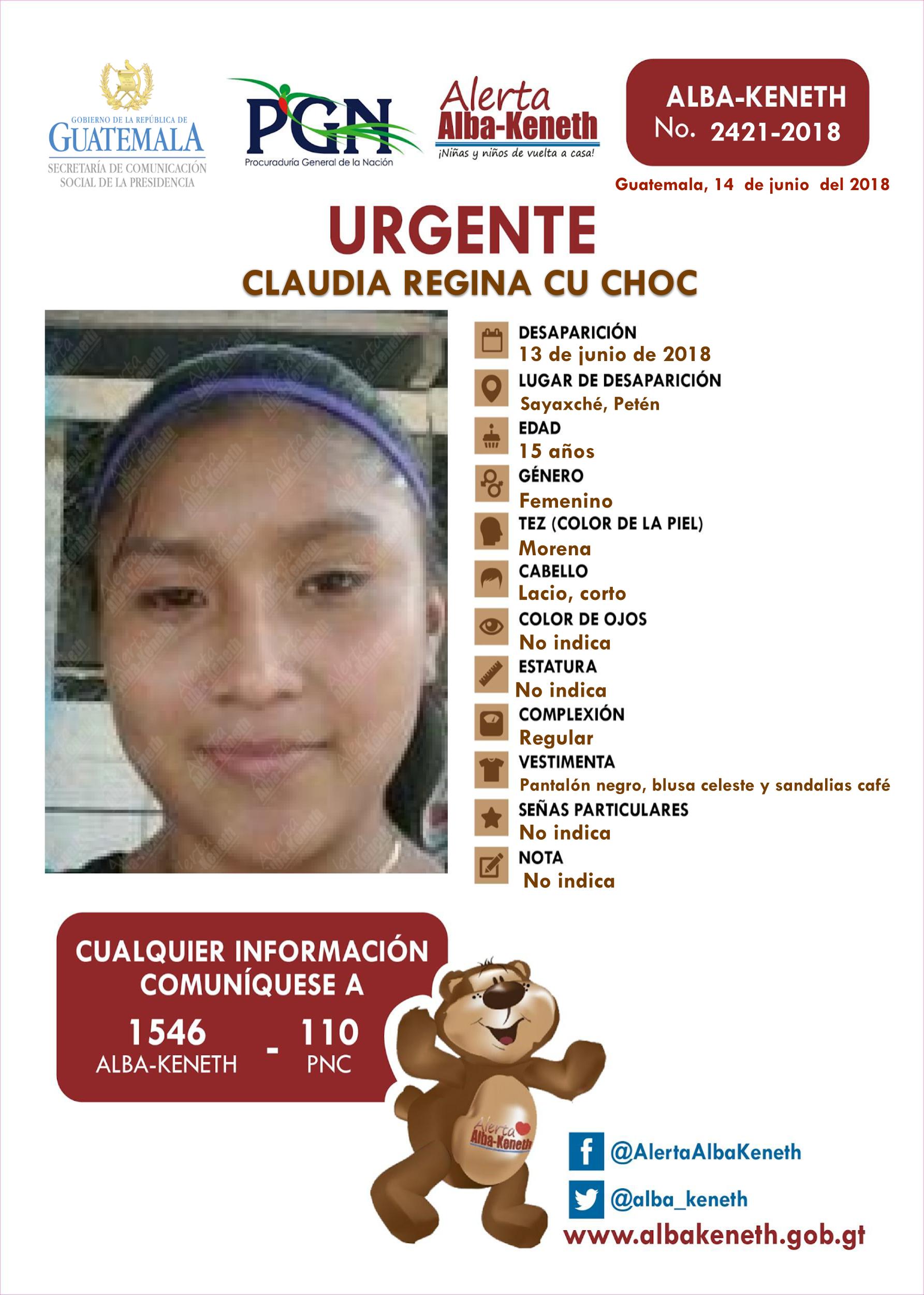 Claudia Regina Cu Choc