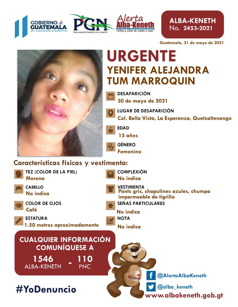 Yenifer Alejandra Tum Marroquin