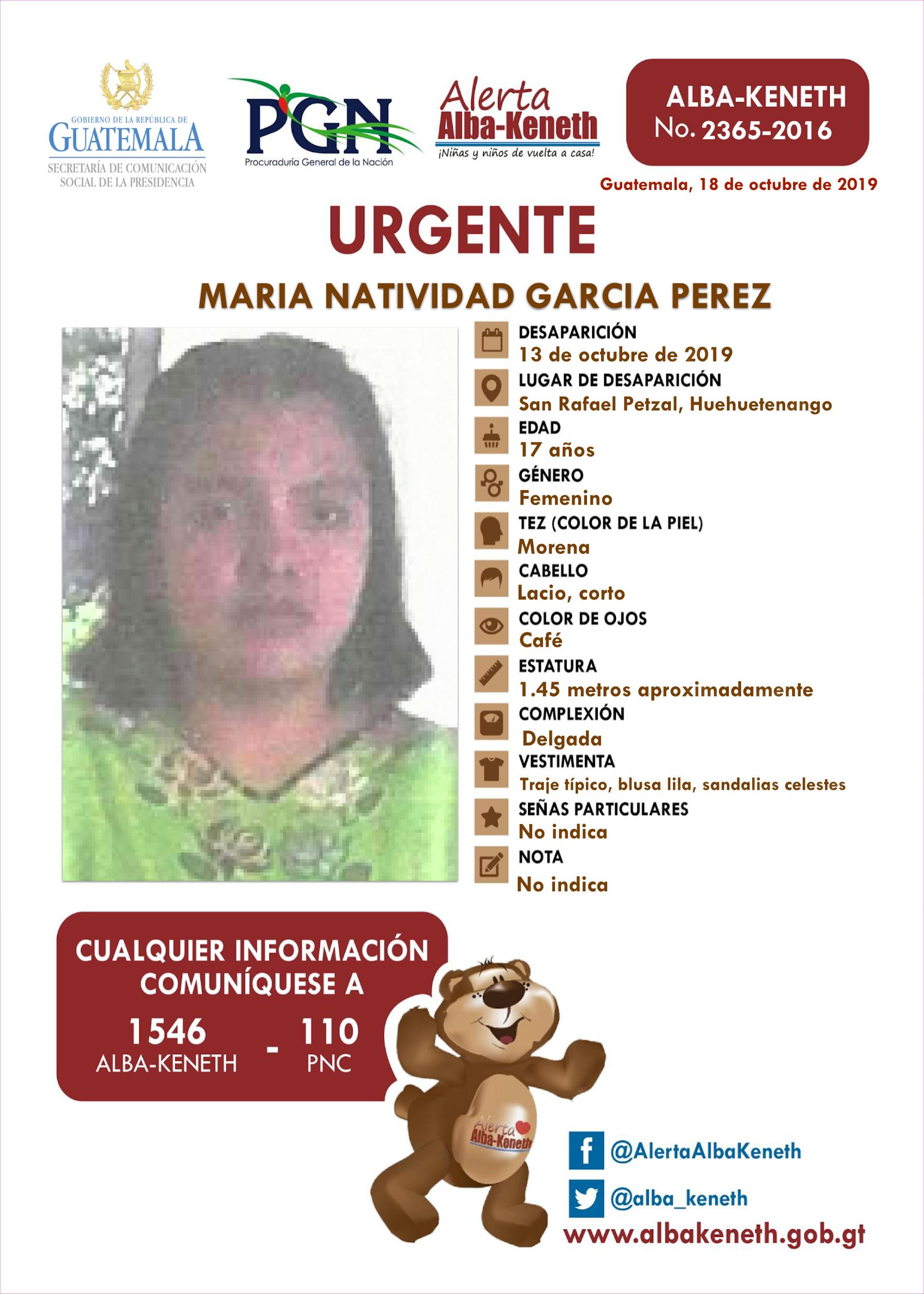 Maria Natividad Garcia Perez