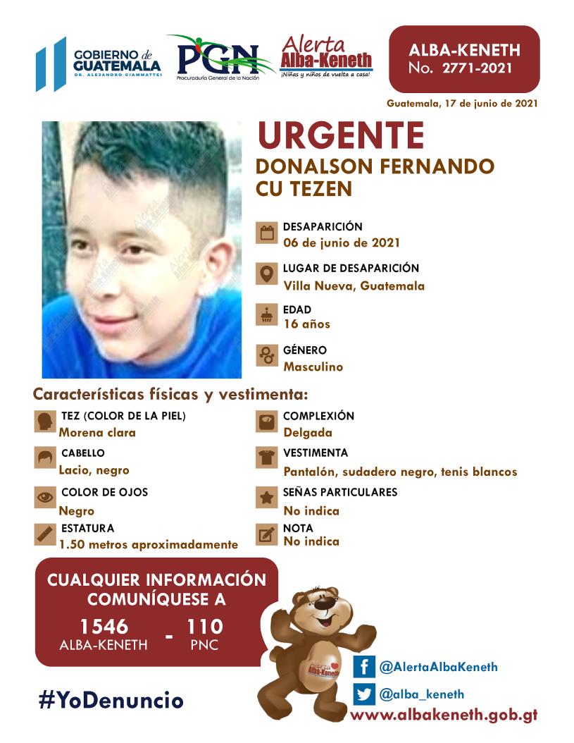 Donalson Fernando Cu Tezen