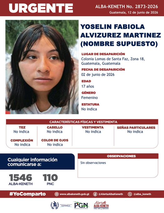 Yoselin Fabiola Alvizurez Martinez(nombre supuesto)
