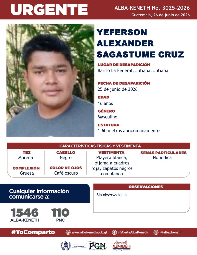 Yeferson Alexander Sagastume Cruz