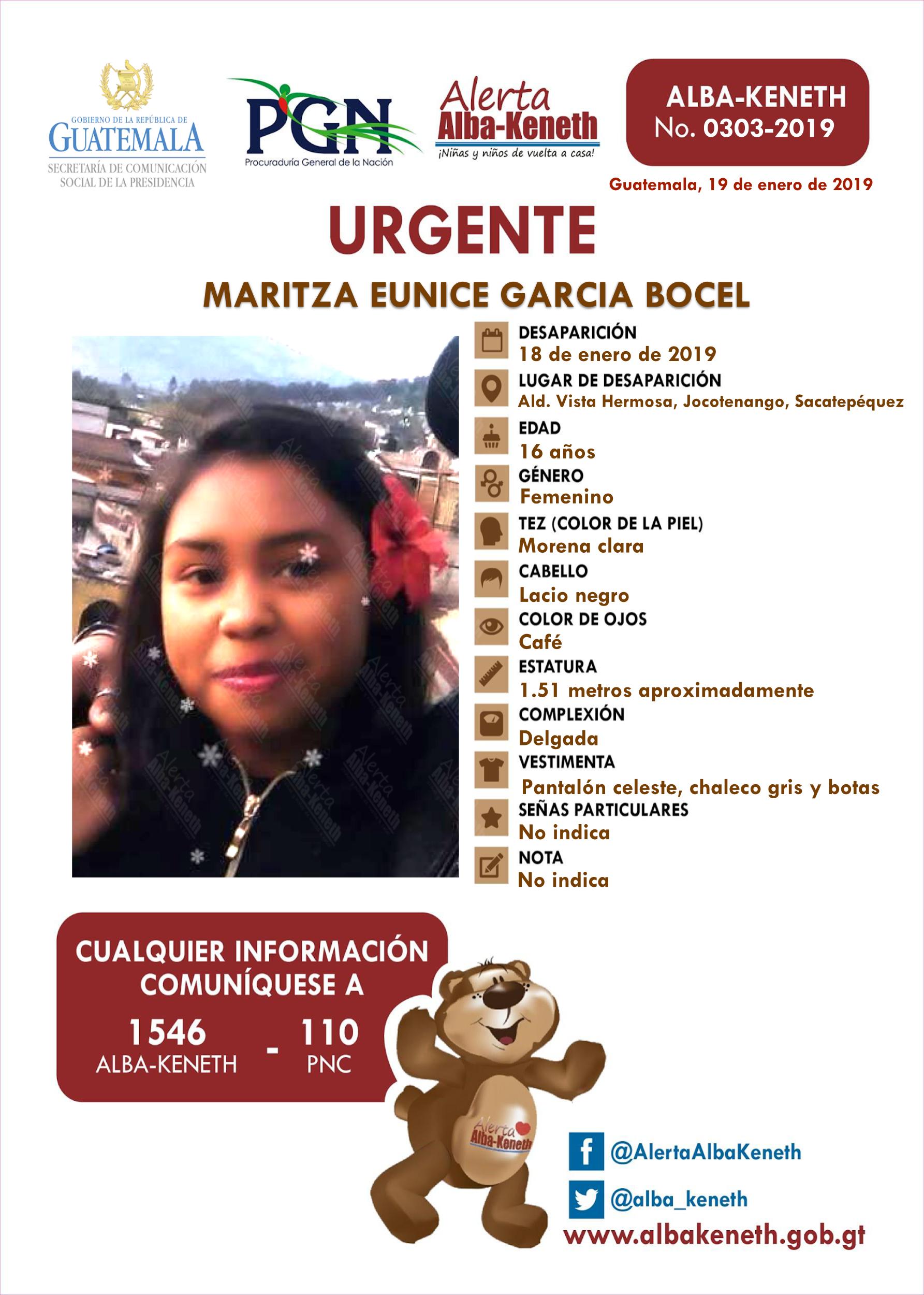 Maritza Eunice Garcia Bocel