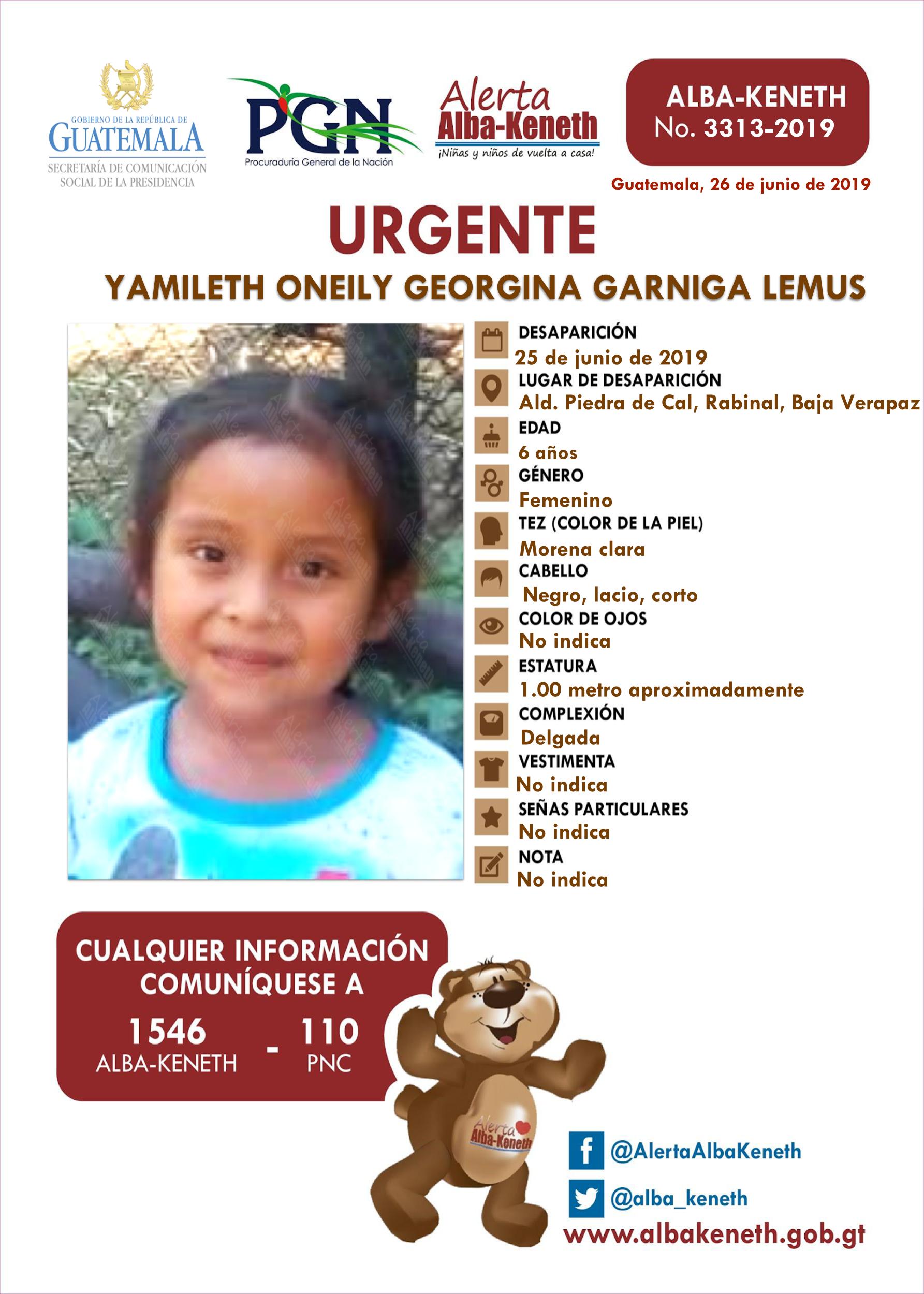 Yamileth Oneily Georgina Garniga Lemus