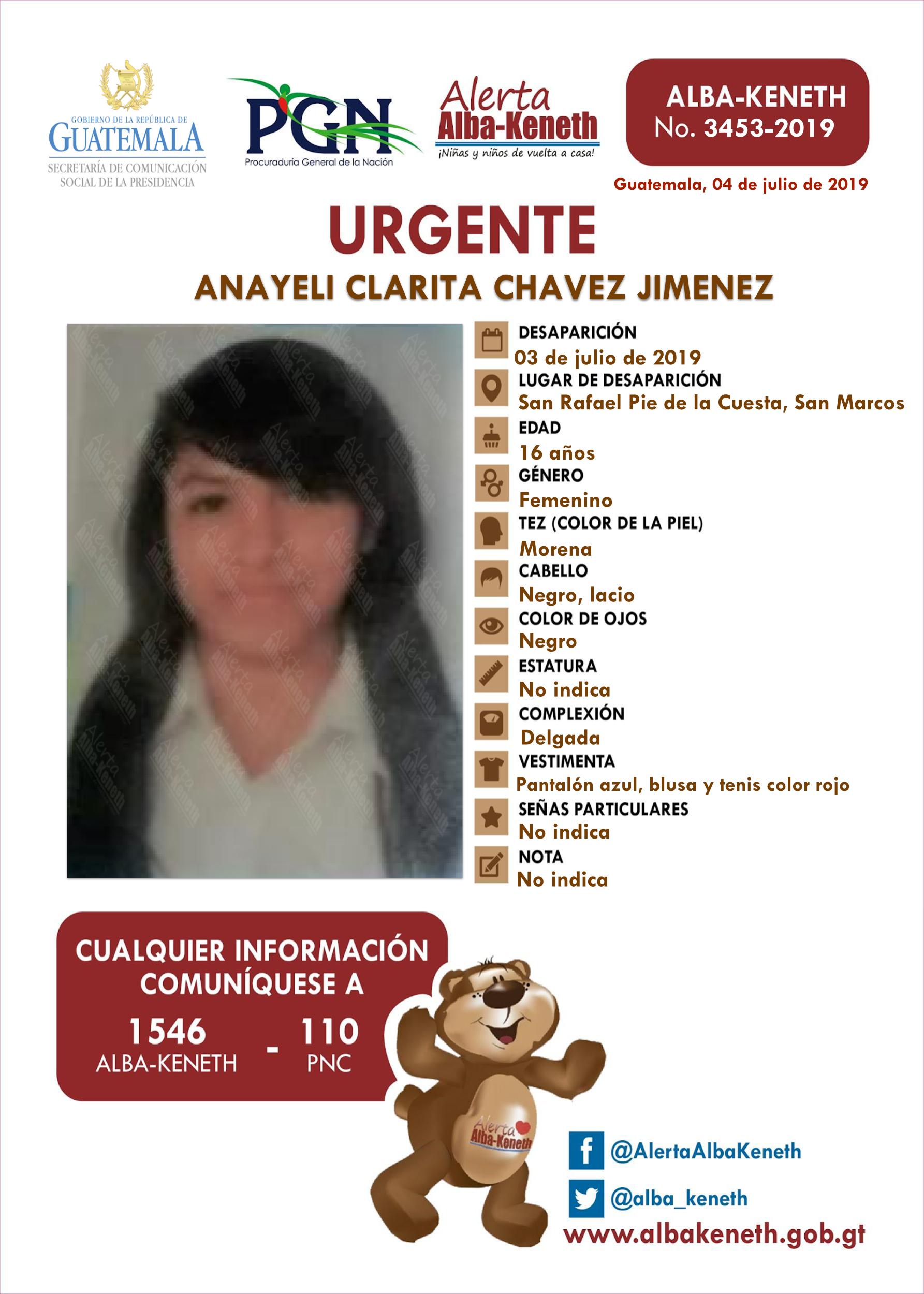 Anayeli Clarita Chavez Jimenez