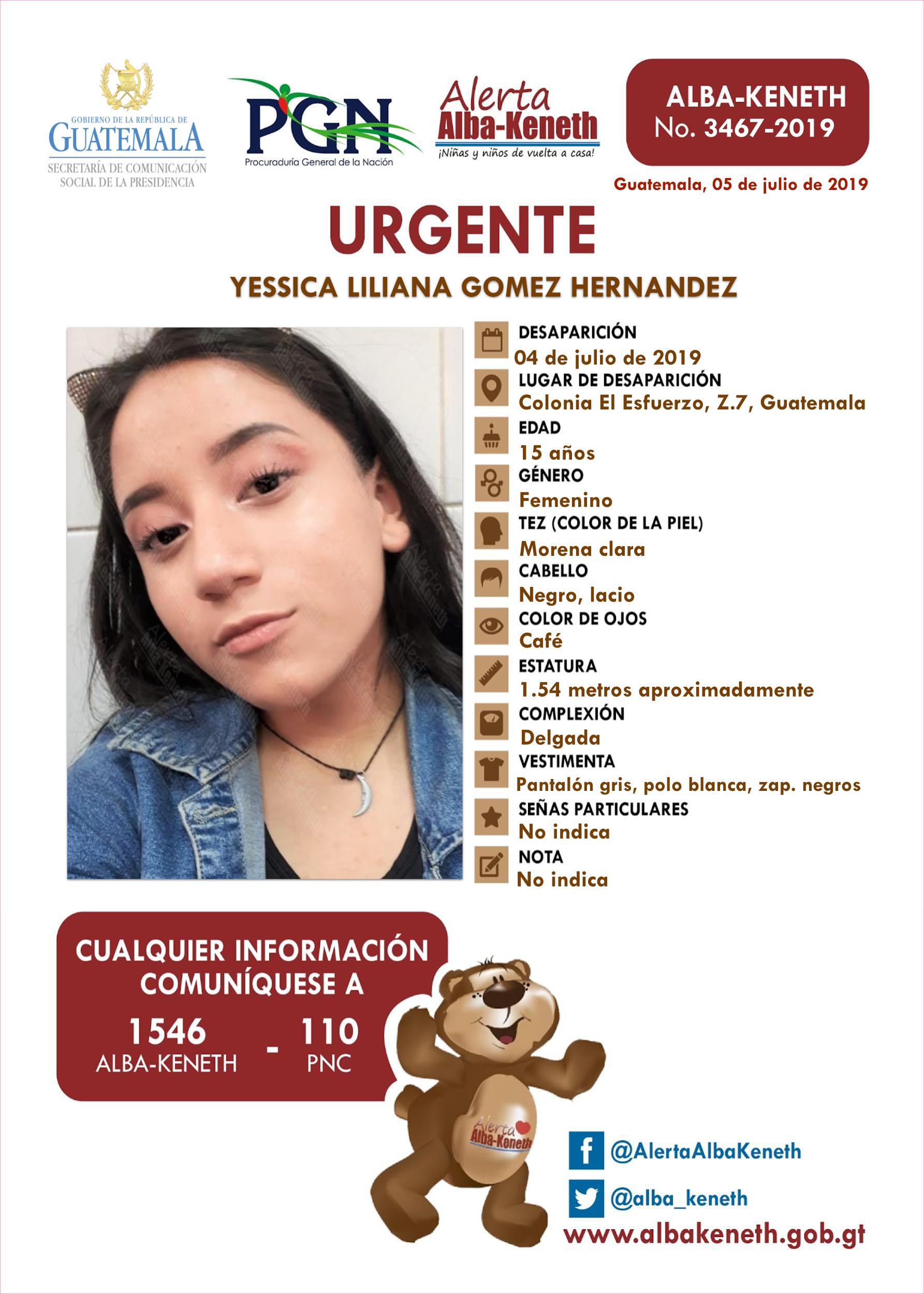 Yessica Liliana Gomez Hernandez