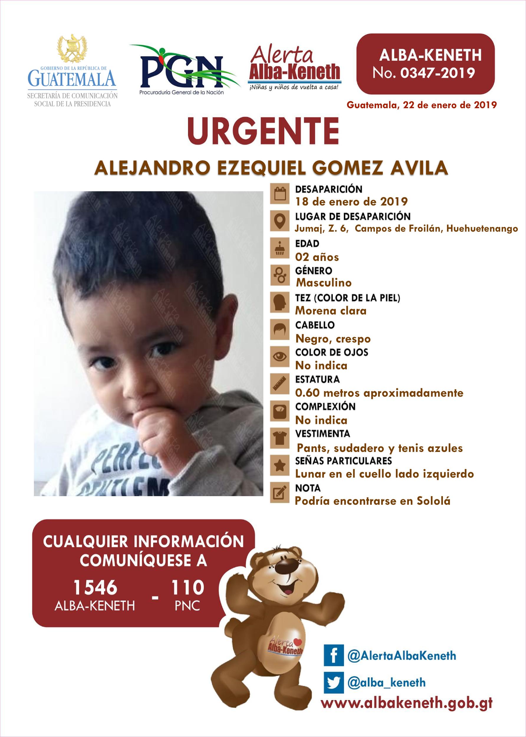 Alejandro Ezequiel Gomez Avila