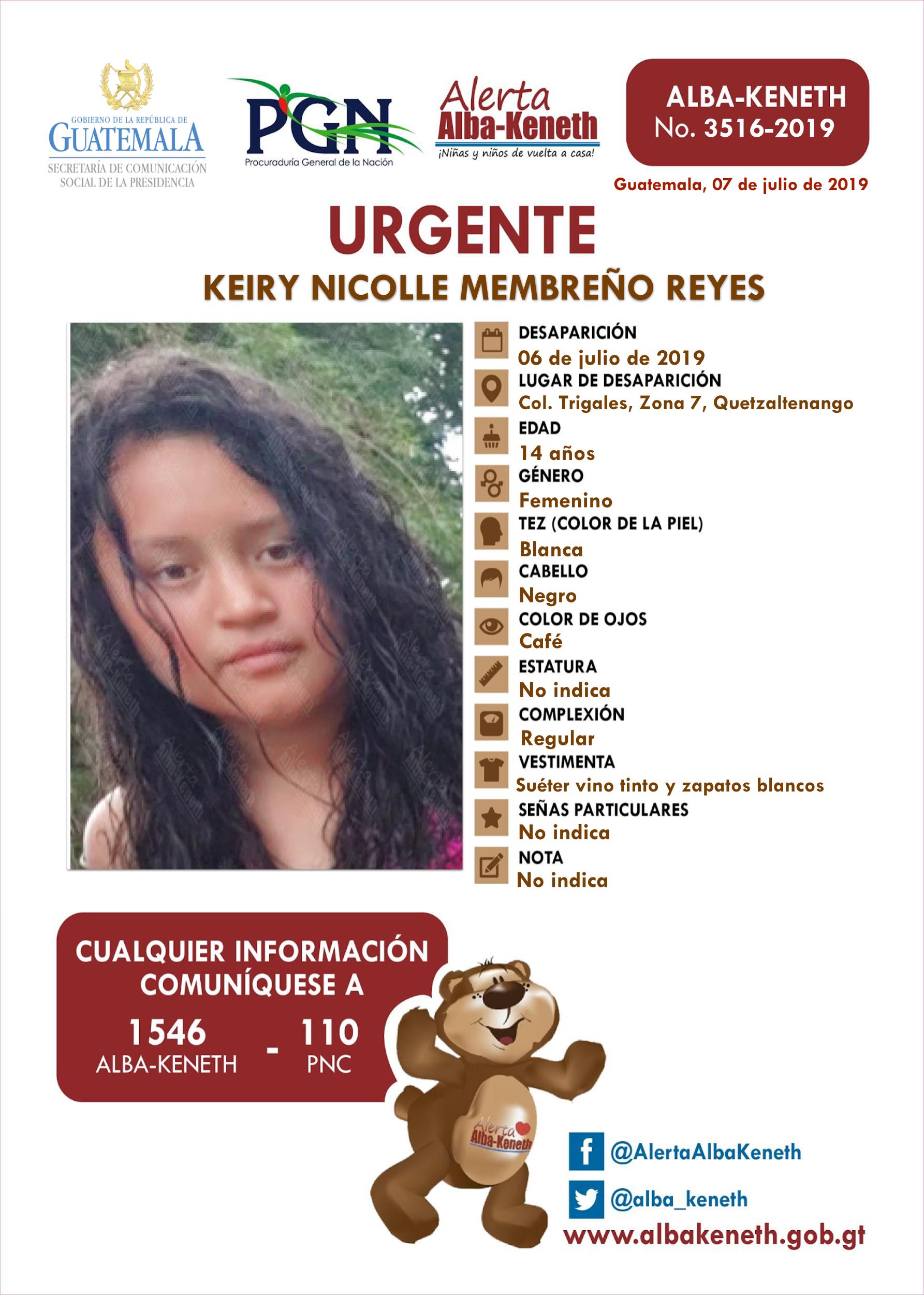 Keiry Nicolle Membreño Reyes