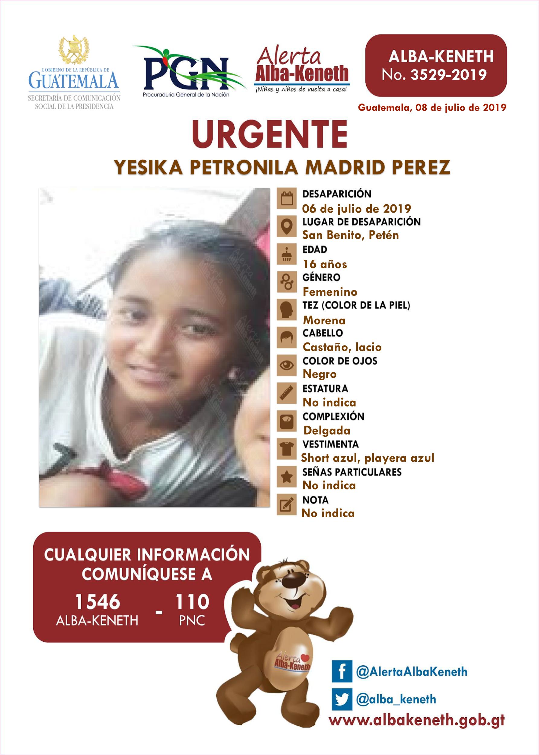 Yesika Petronila Madrid Perez