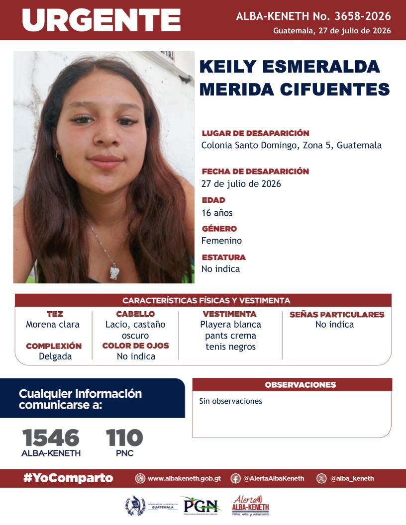 Keily Esmeralda Merida Cifuentes