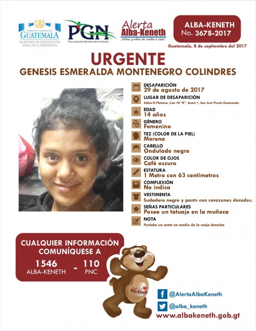 Génesis Esmeralda Montenegro Colindres