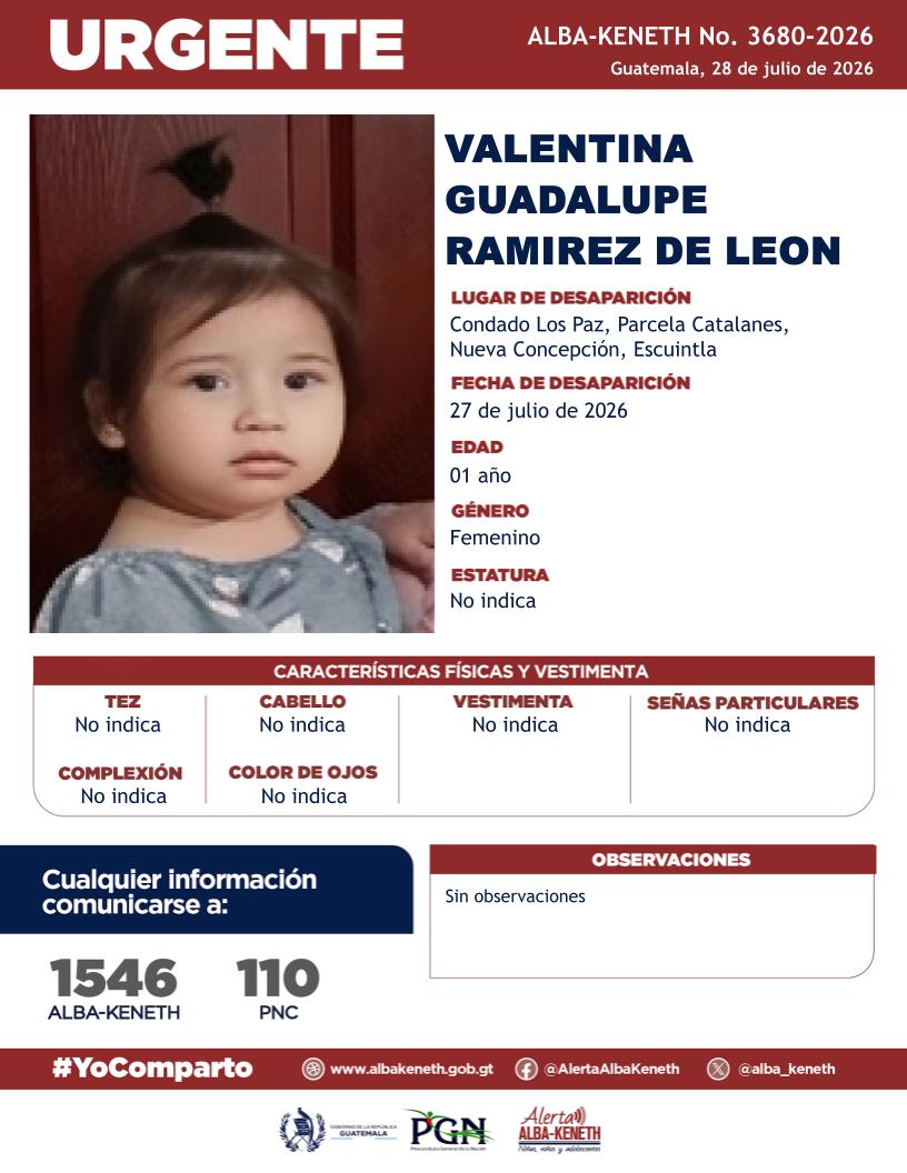 Valentina Guadalupe Ramirez de Leon