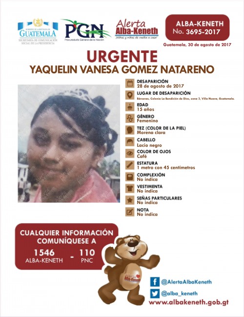 Yaquelin Vanesa Gómez Natareno