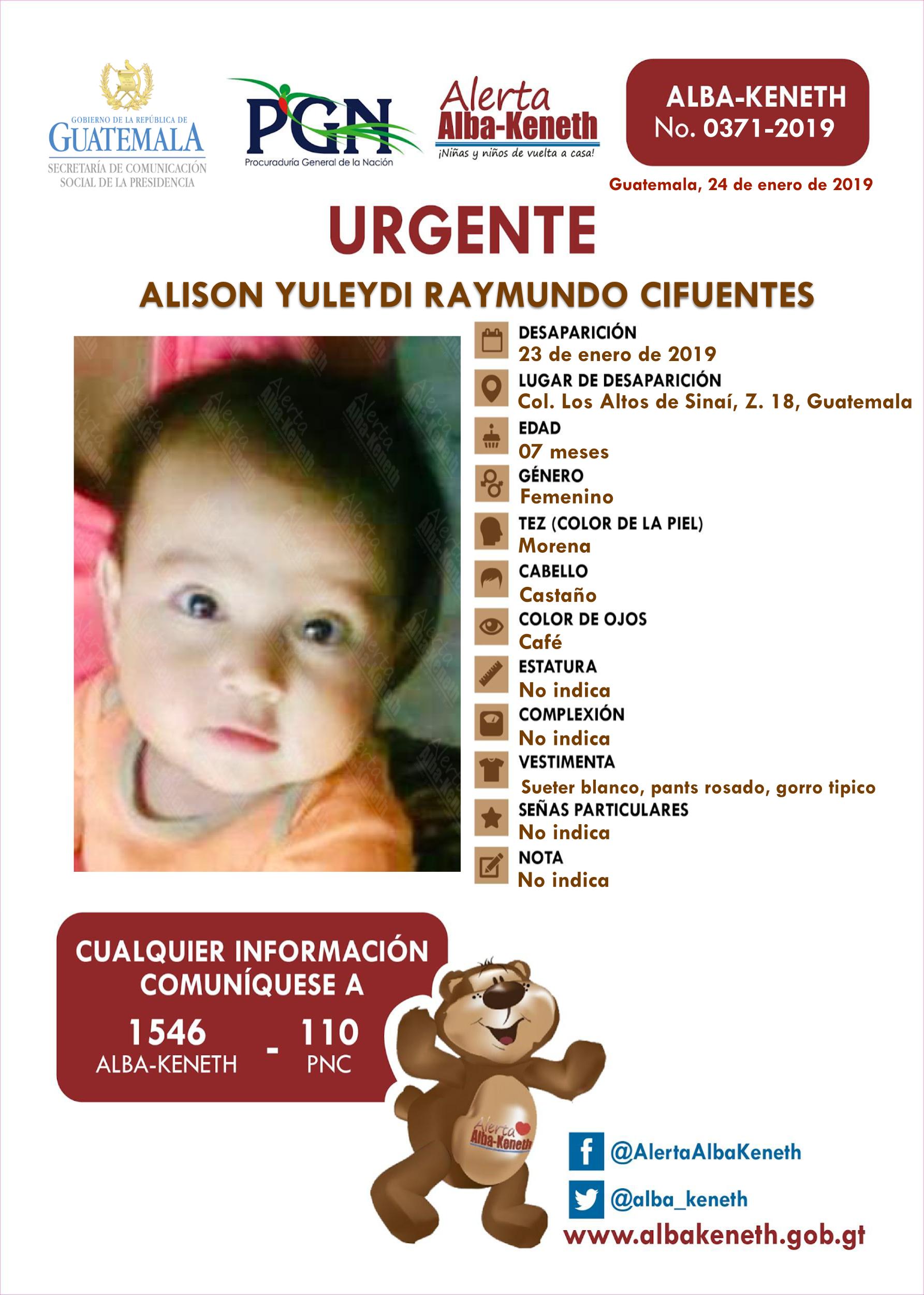 Alison Yuleydi Raymundo Cifuentes