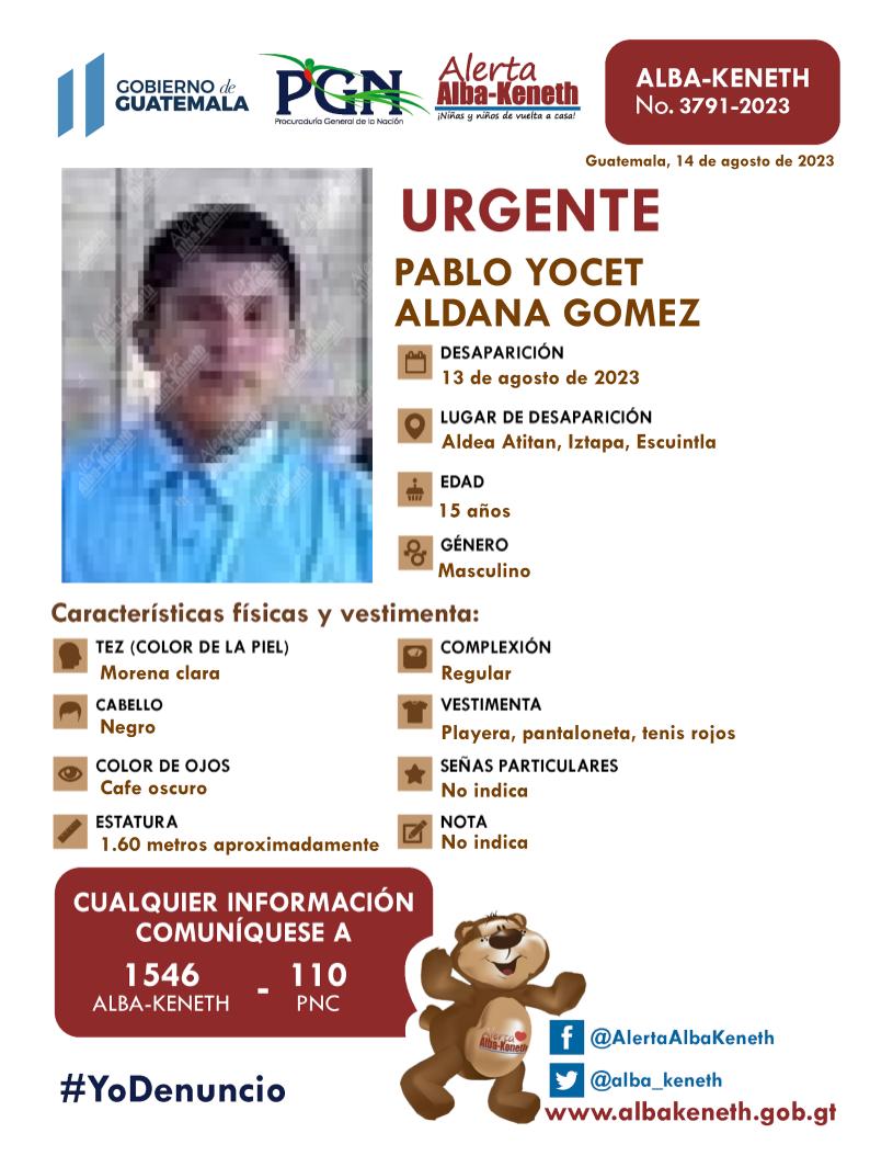 Pablo Yocet Aldana Gómez