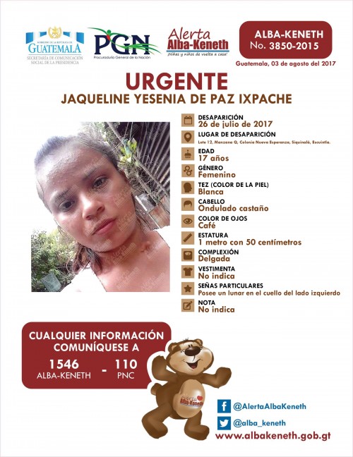 Jaqueline Yesenia De Paz Ixpache