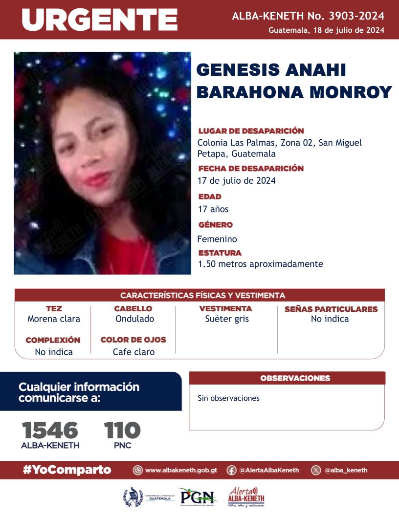 Genesis Anahi Barahona Monroy