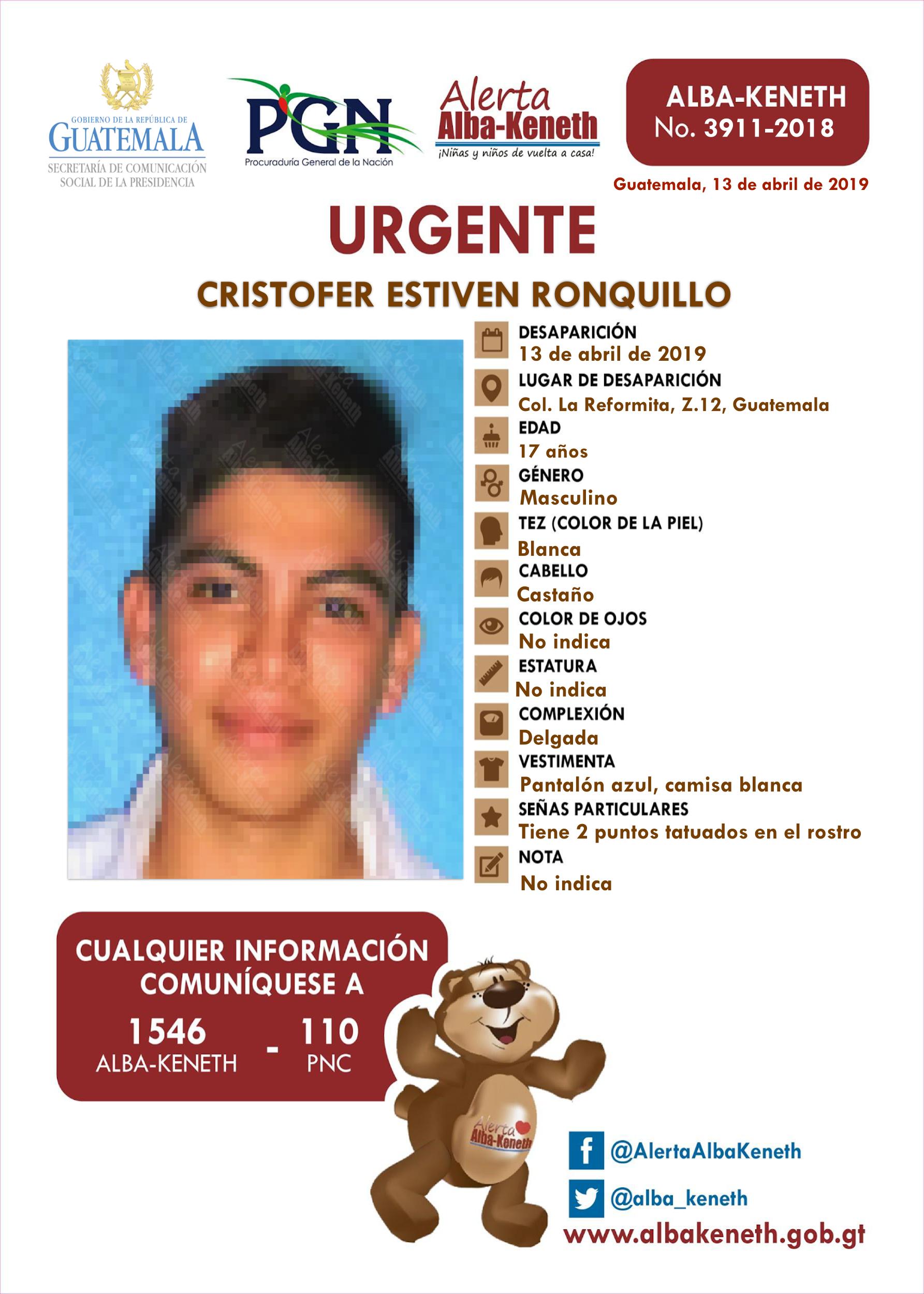 Cristofer Estiven Ronquillo