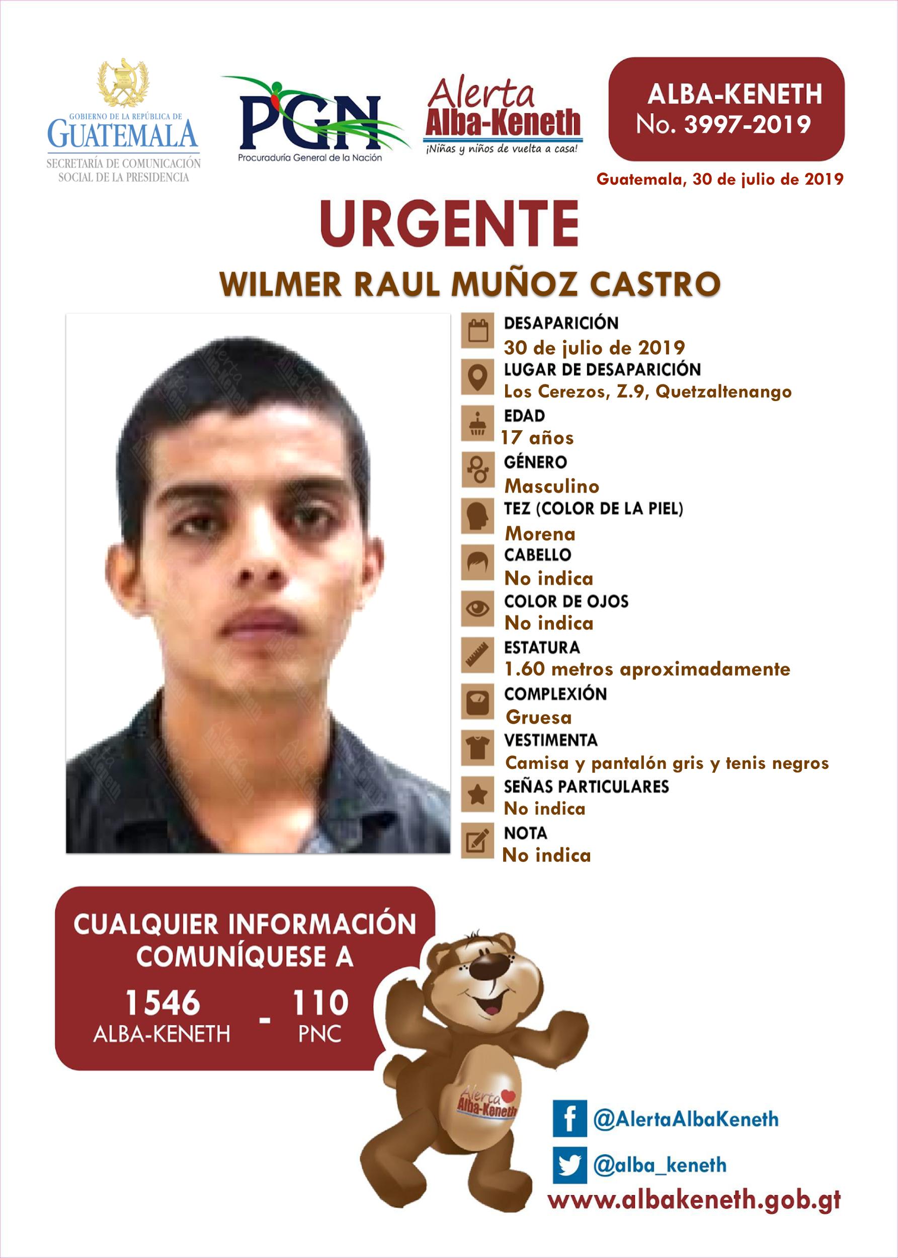 Wilmer Raul Muñoz Castro