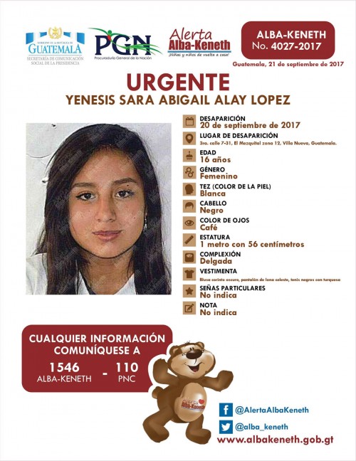 Yenesis Sara Abigaíl Alay López