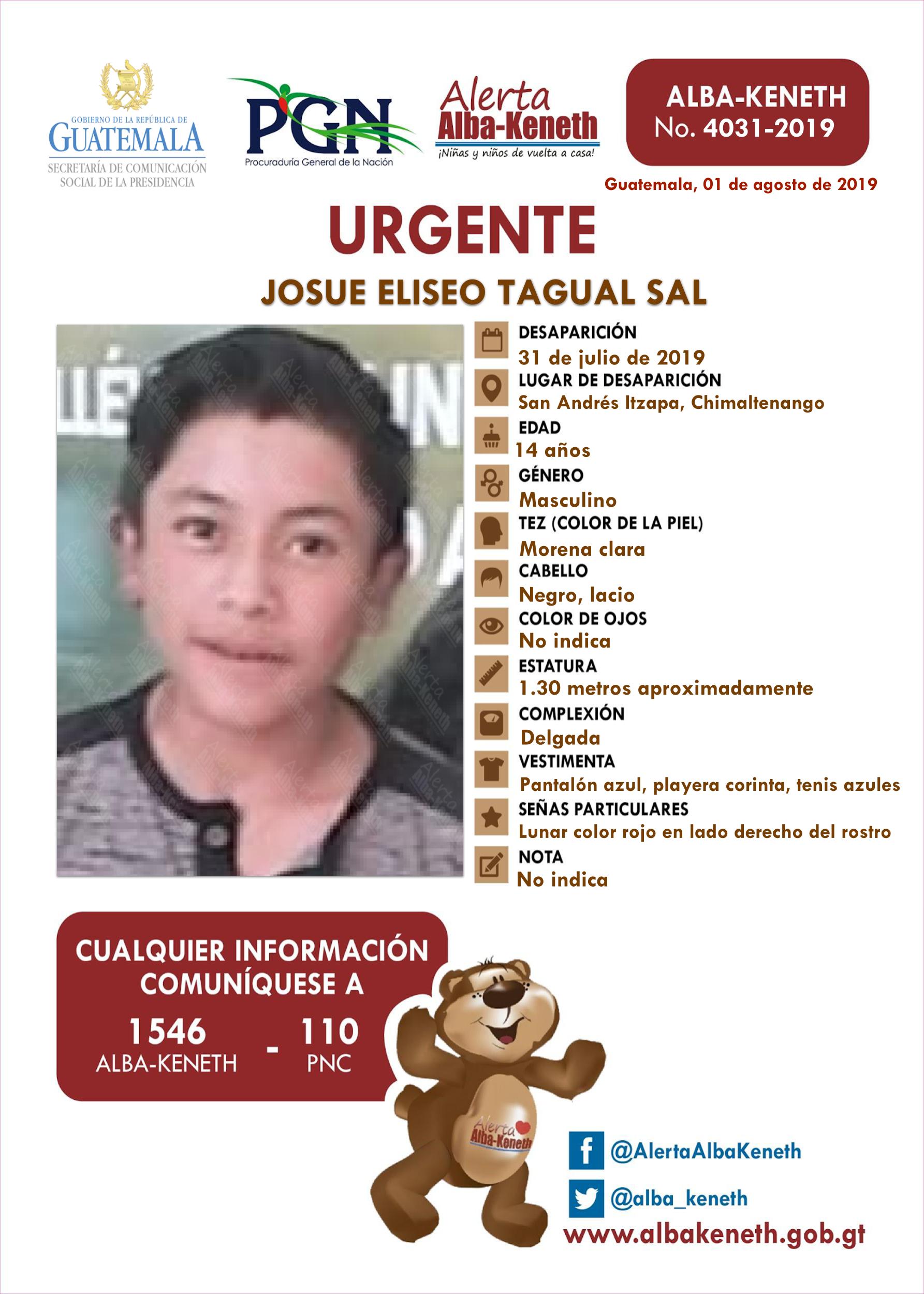 Josue Eliseo Tagual Sal