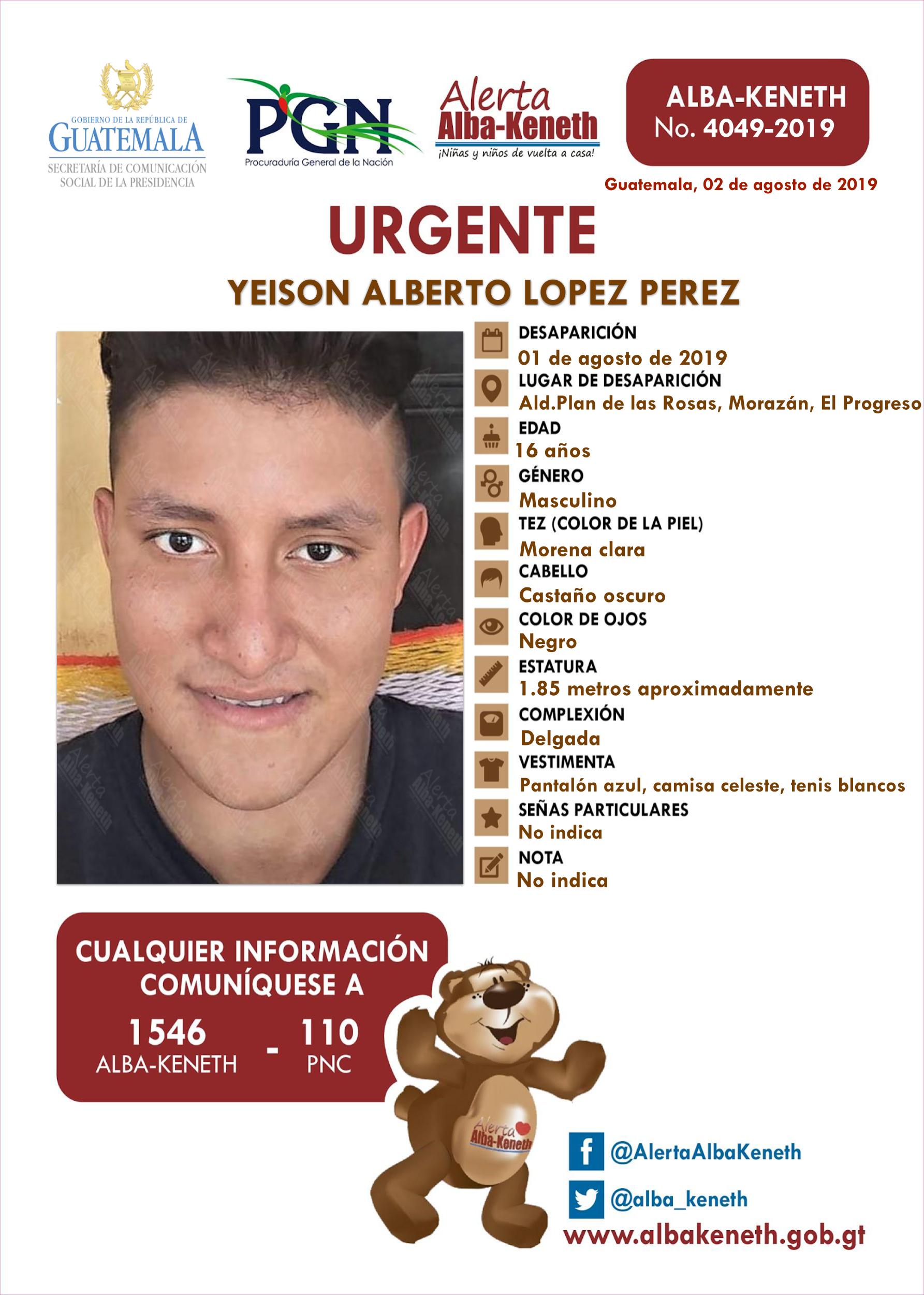 Yeison Alberto Lopez Perez