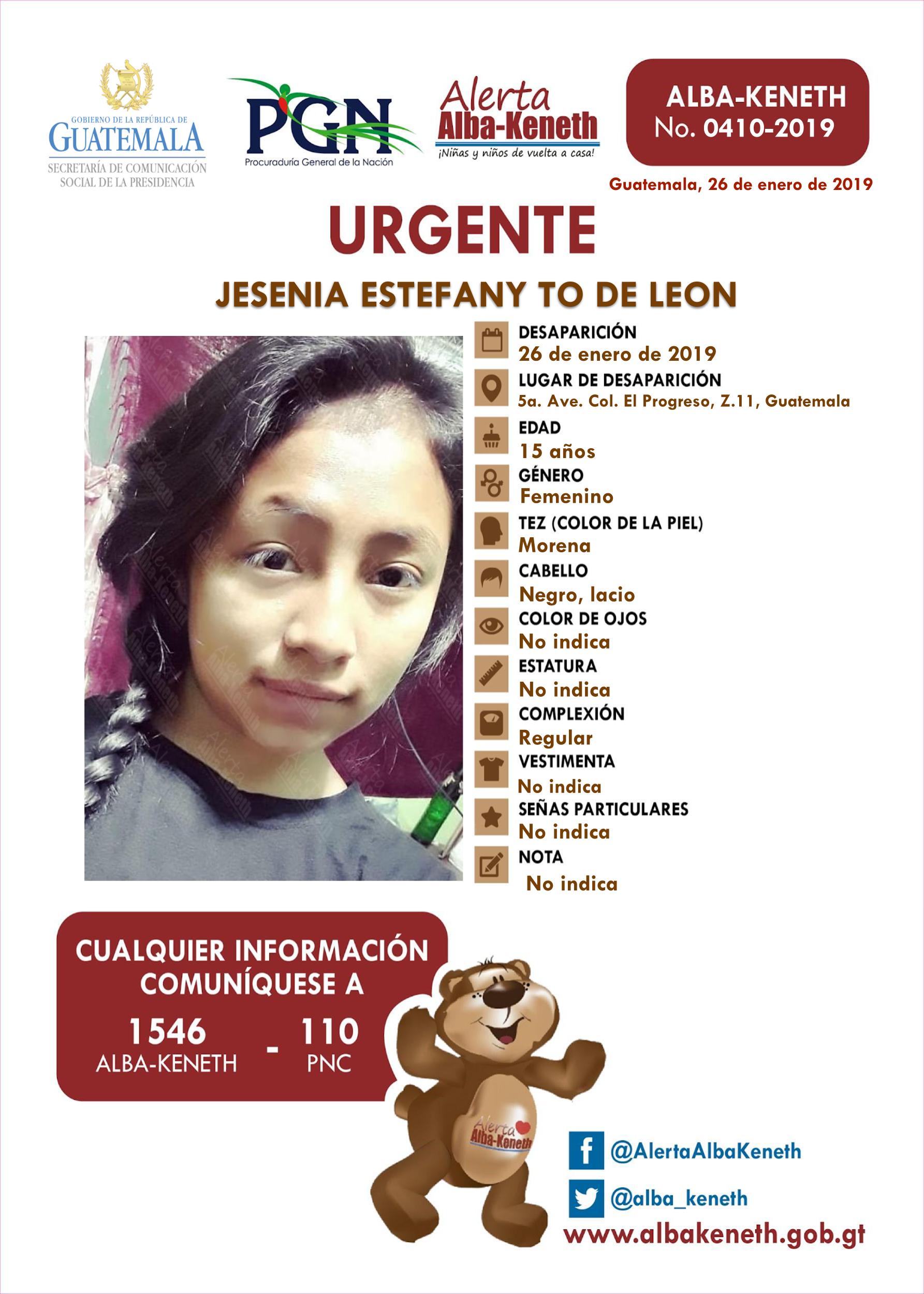 Jesenia Estefany To de Leon