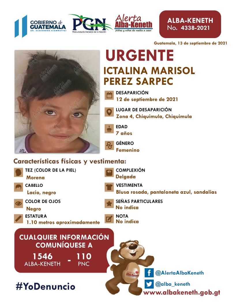 Ictalina Marisol Perez Sarpec