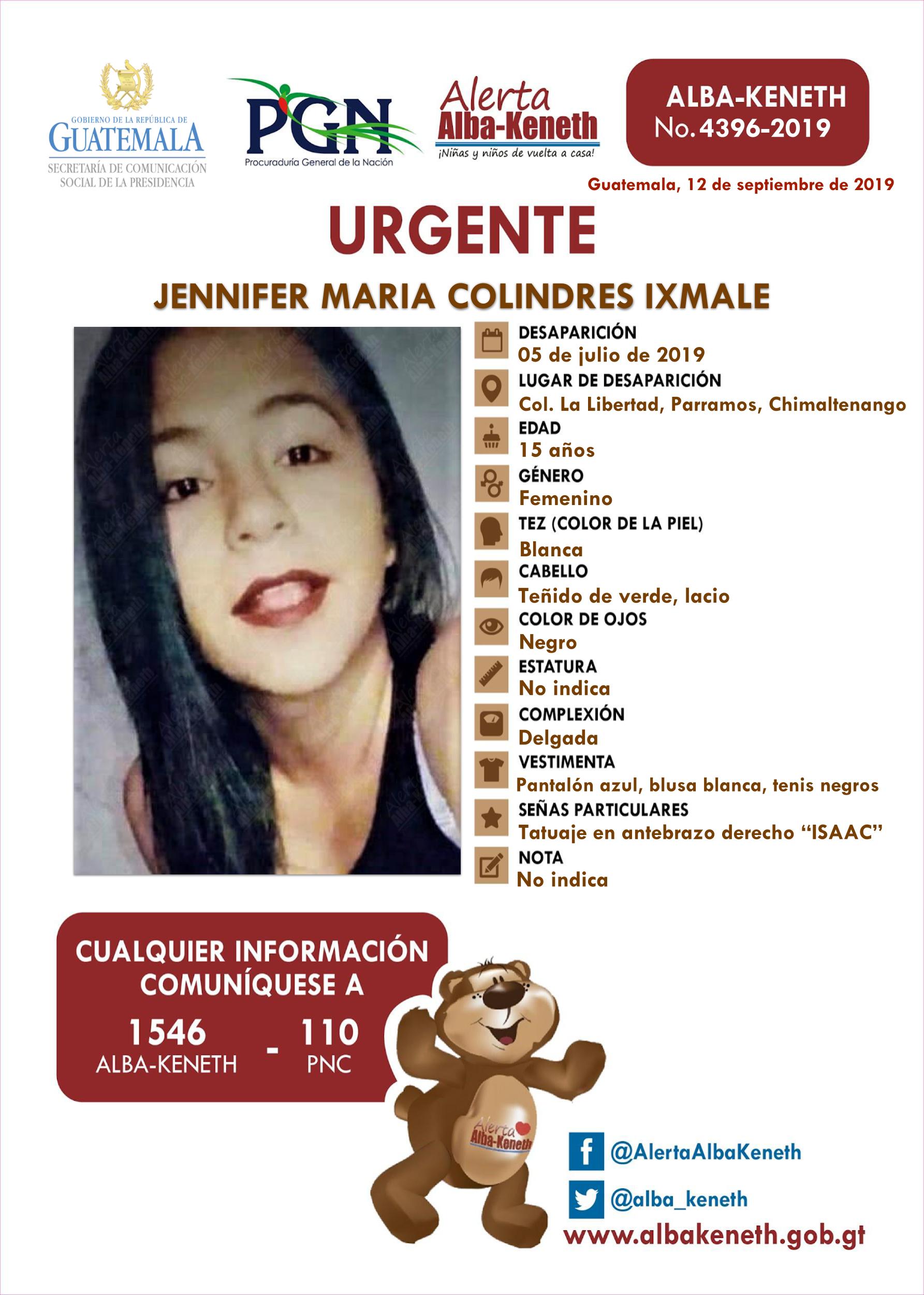 Jennifer Maria Colindres Ixmale