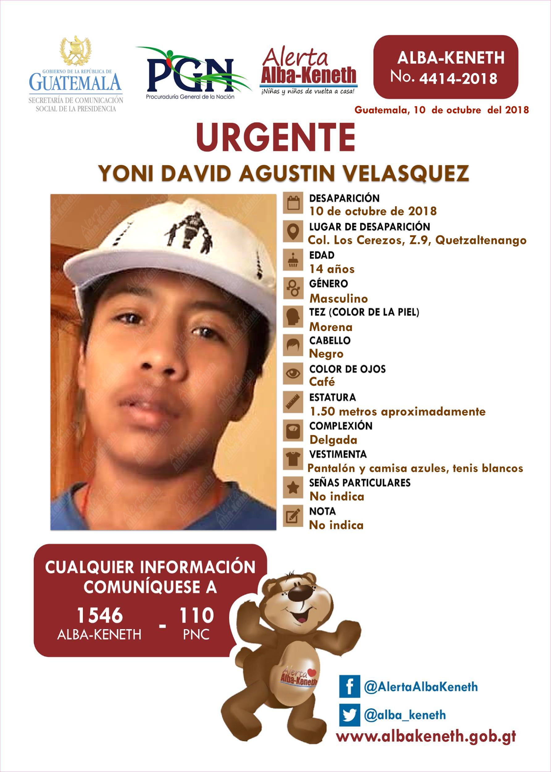 Yoni David Agustin Velasquez