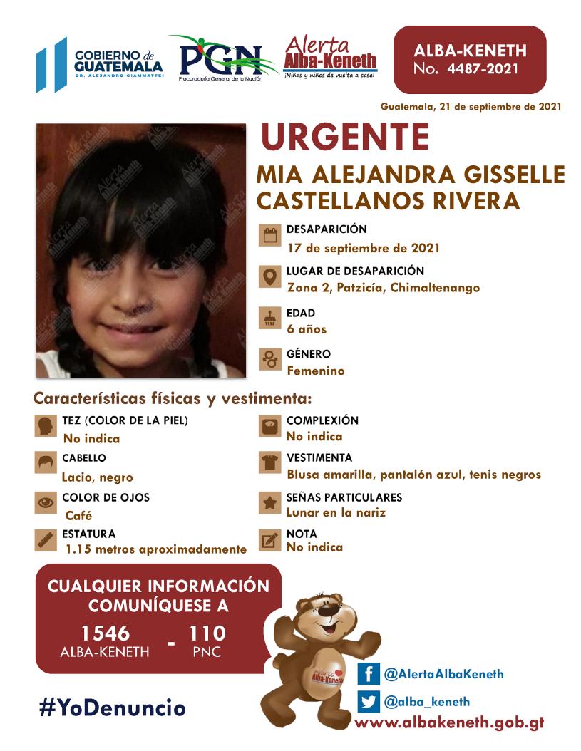 Mia Alejandra Giselle Castellanos Rivera