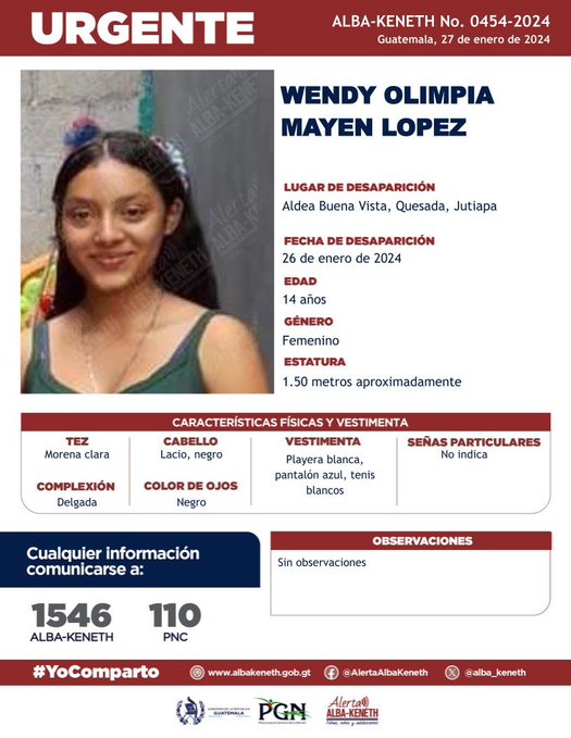 Wendy Olimpia Mayen Lopez