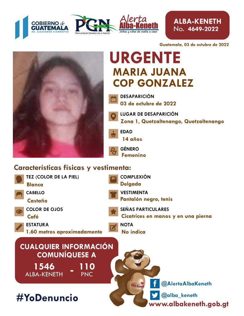 Maria Juana Cop Gonzalez