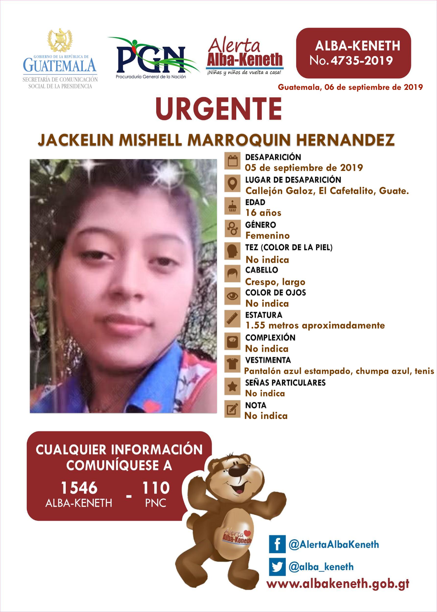 Jackelin Mishell Marroquin Hernandez