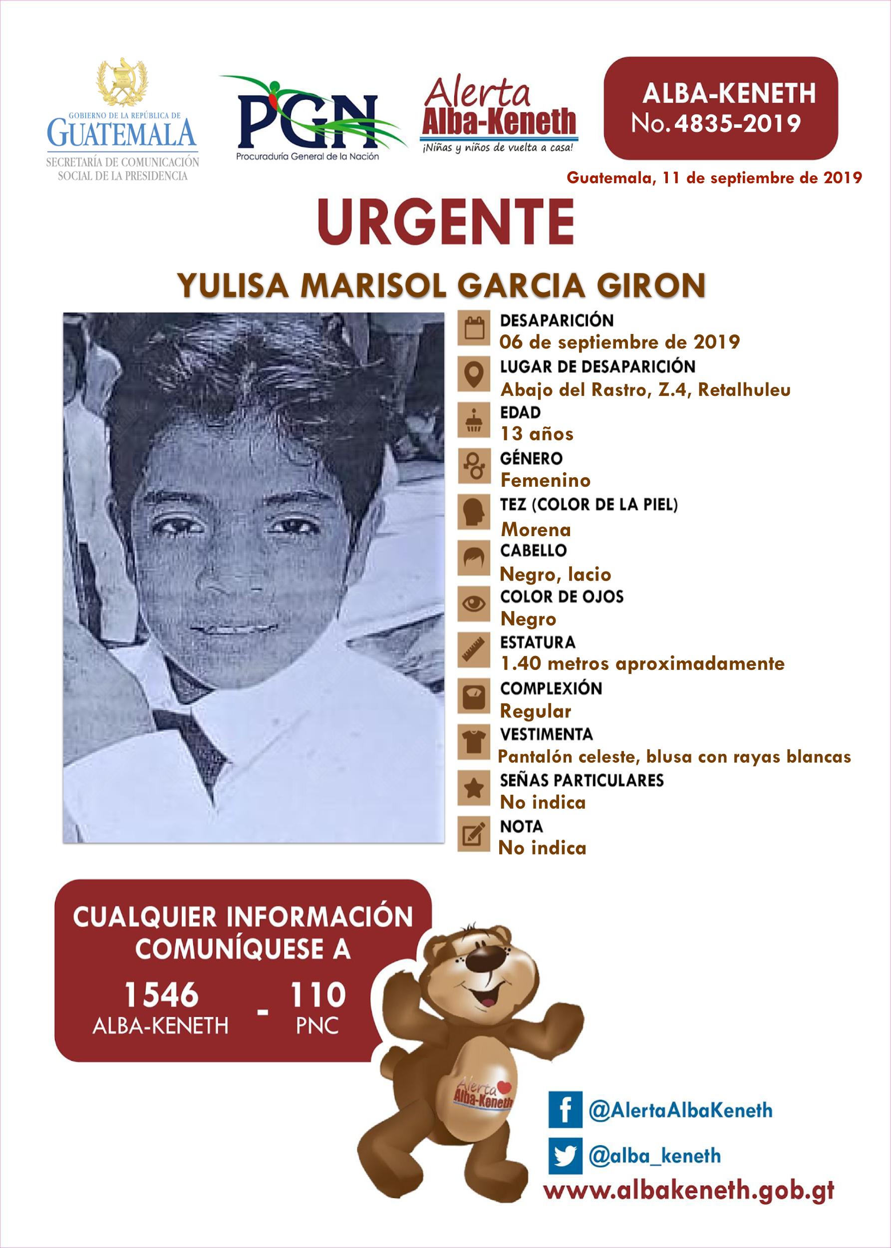 Yulisa Marisol Garcia Giron