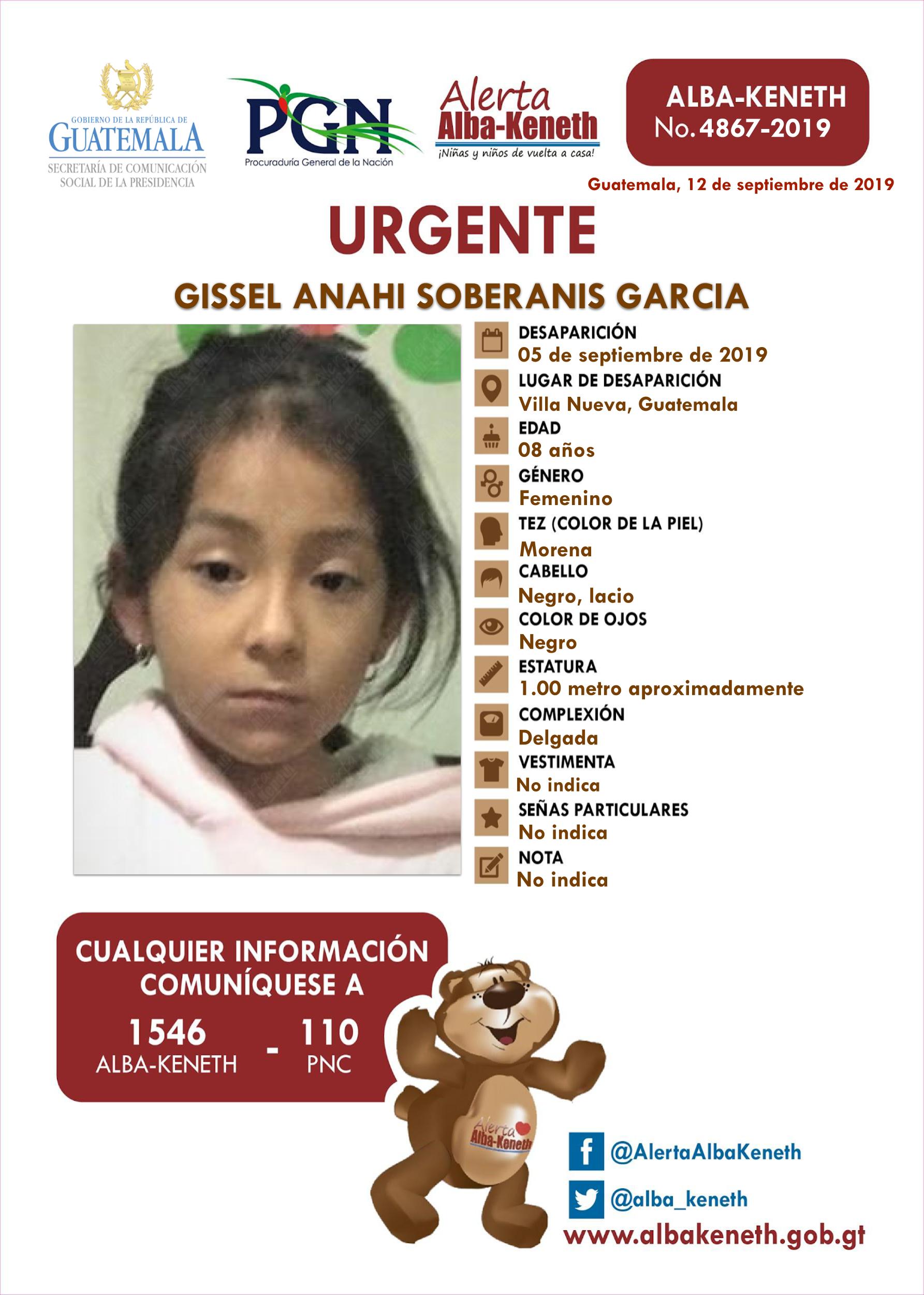 Gissel Anahi Soberanis Garcia