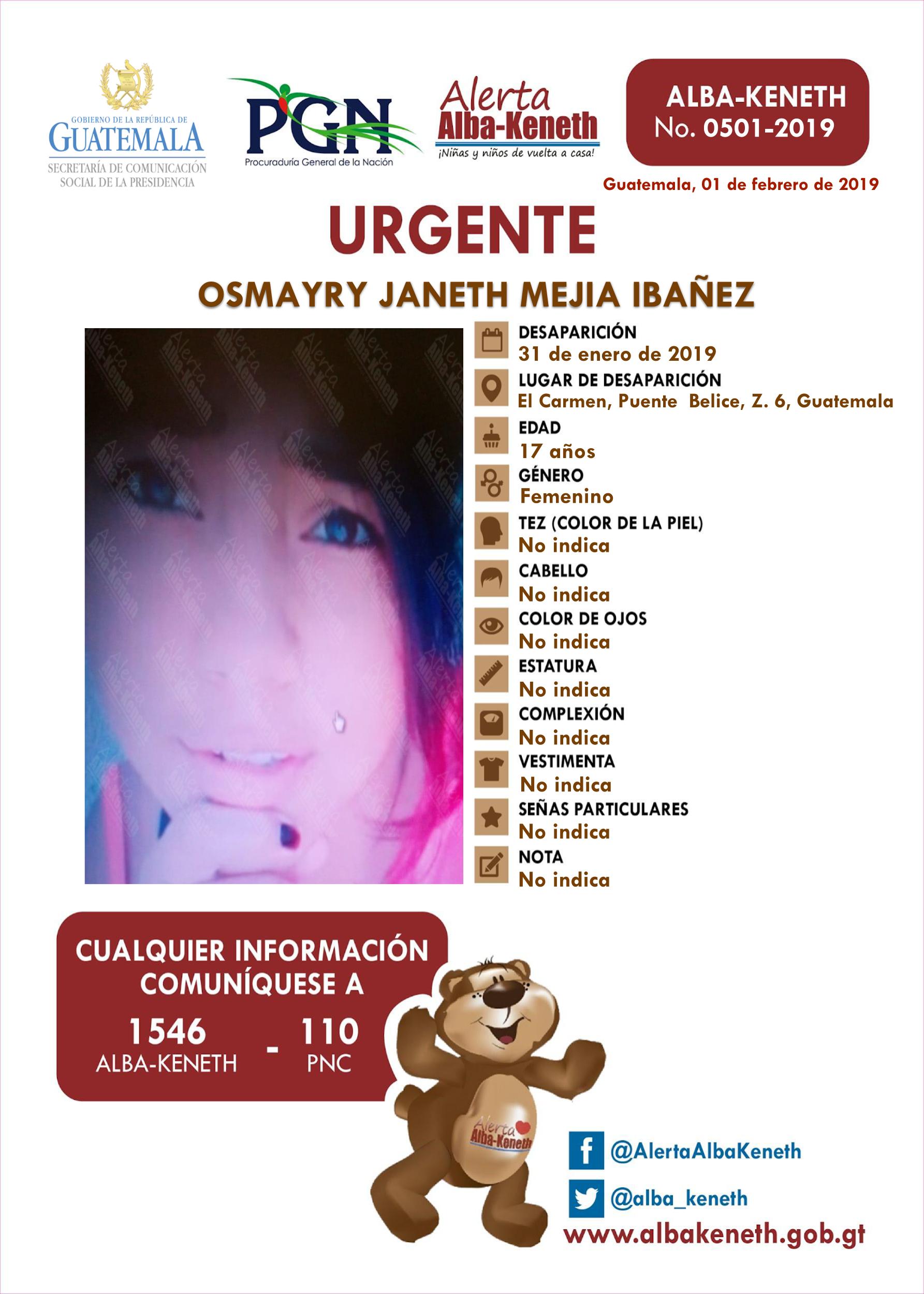 Osmayry Janeth Mejia Ibañez