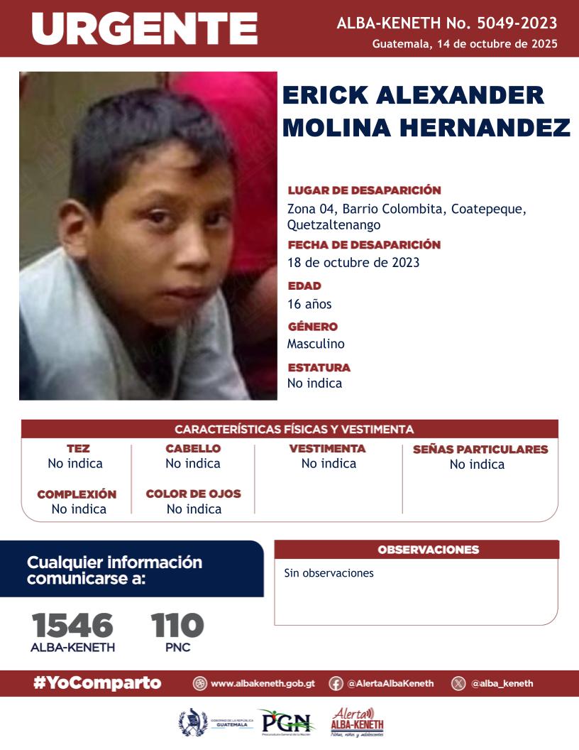 Erick Alexander Molina Hernandez