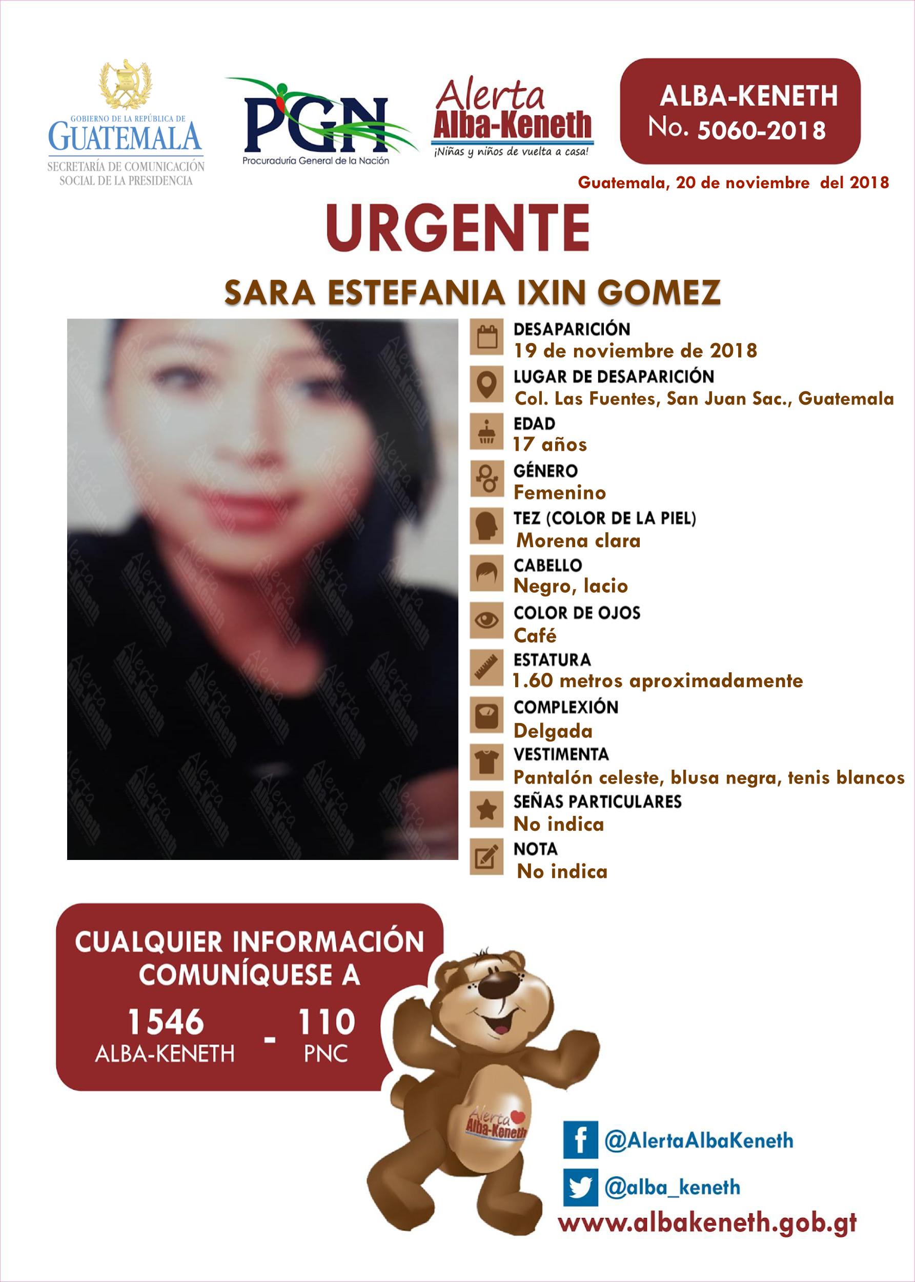 Sara Estefania Ixin Gomez