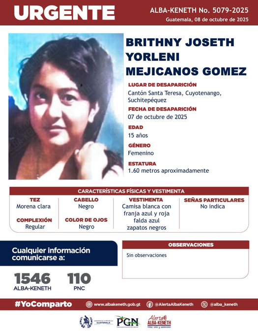 Brithny Joseth Yorleni Mejicanos Gomez