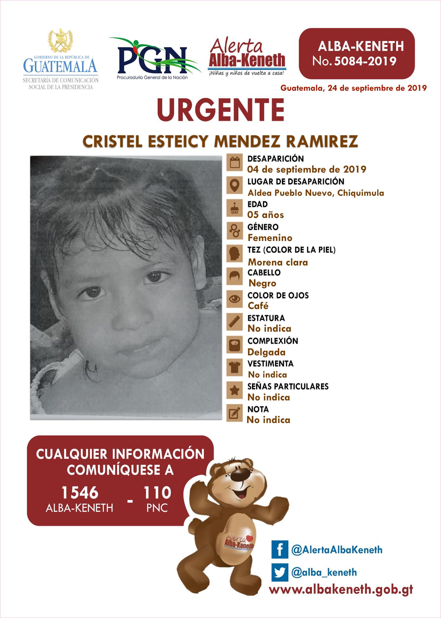 Cristal Esteicy Mendez Ramirez