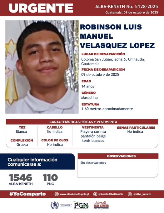 Robinsón Luis Manuel Velásquez López