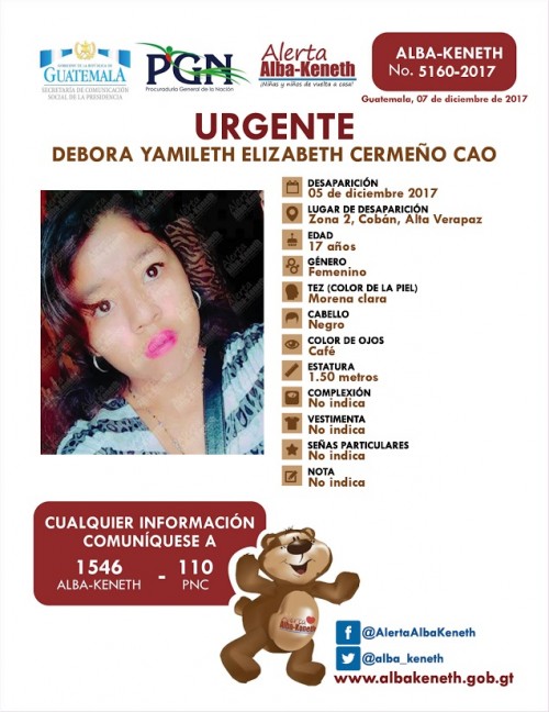 Debora Yamileth Elizabeth Cermeño Cao 