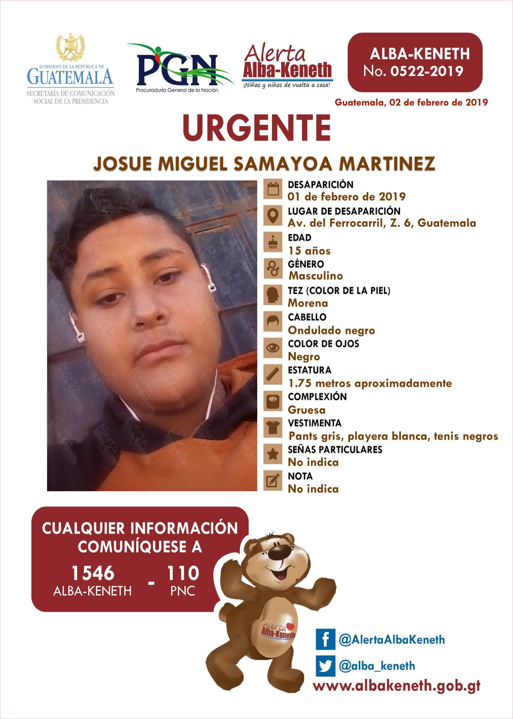 Josue Miguel Samayoa Martinez