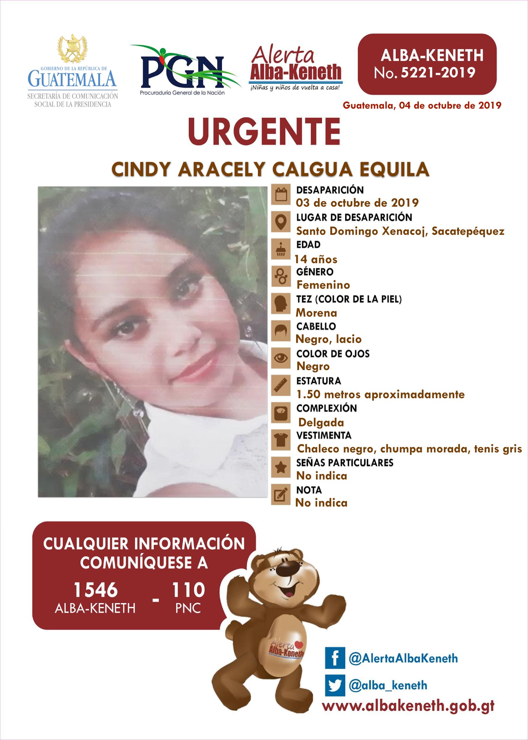 Cindy Aracely Calgua Equila