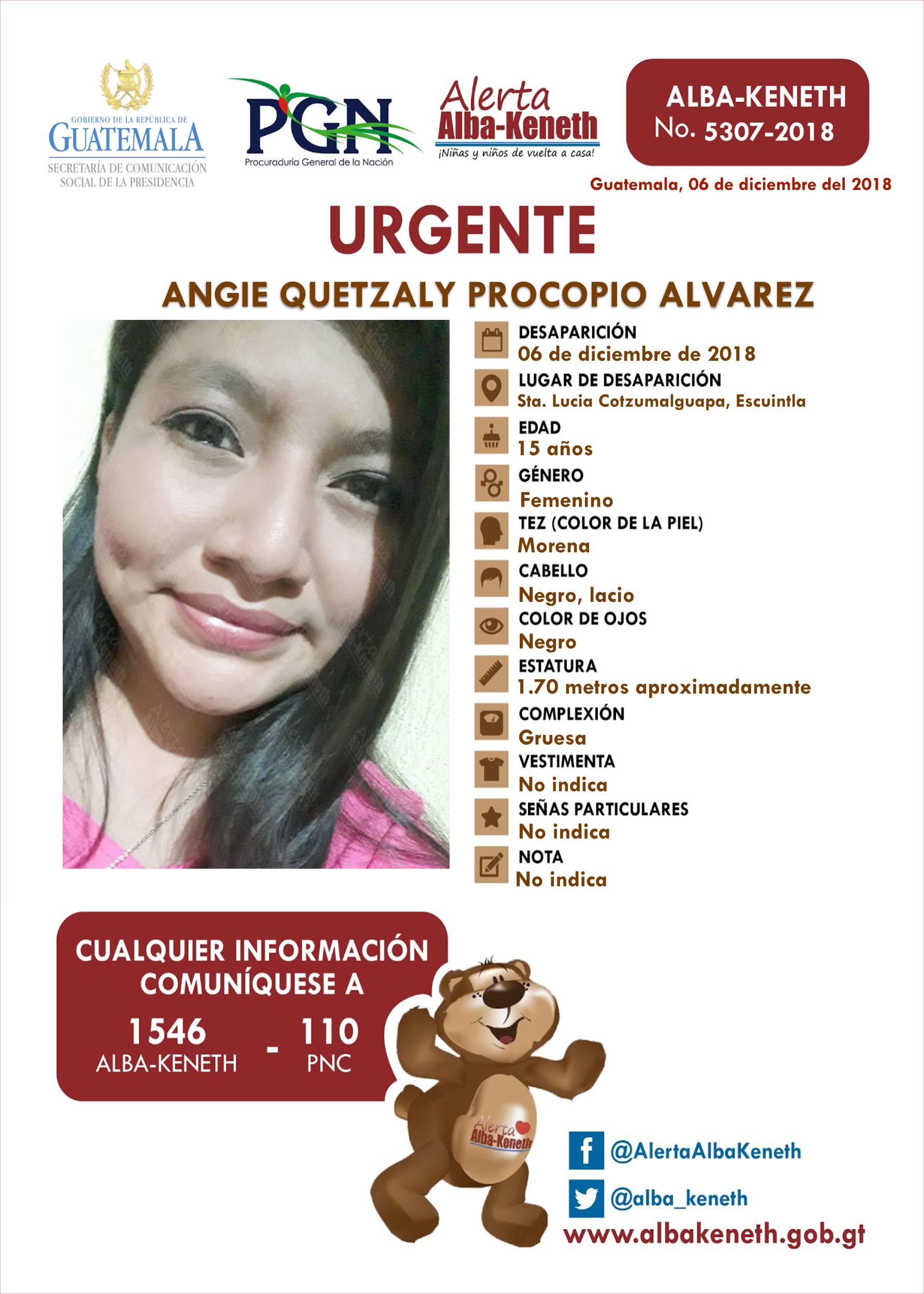 Angie Quetzaly Procopio Alvarez