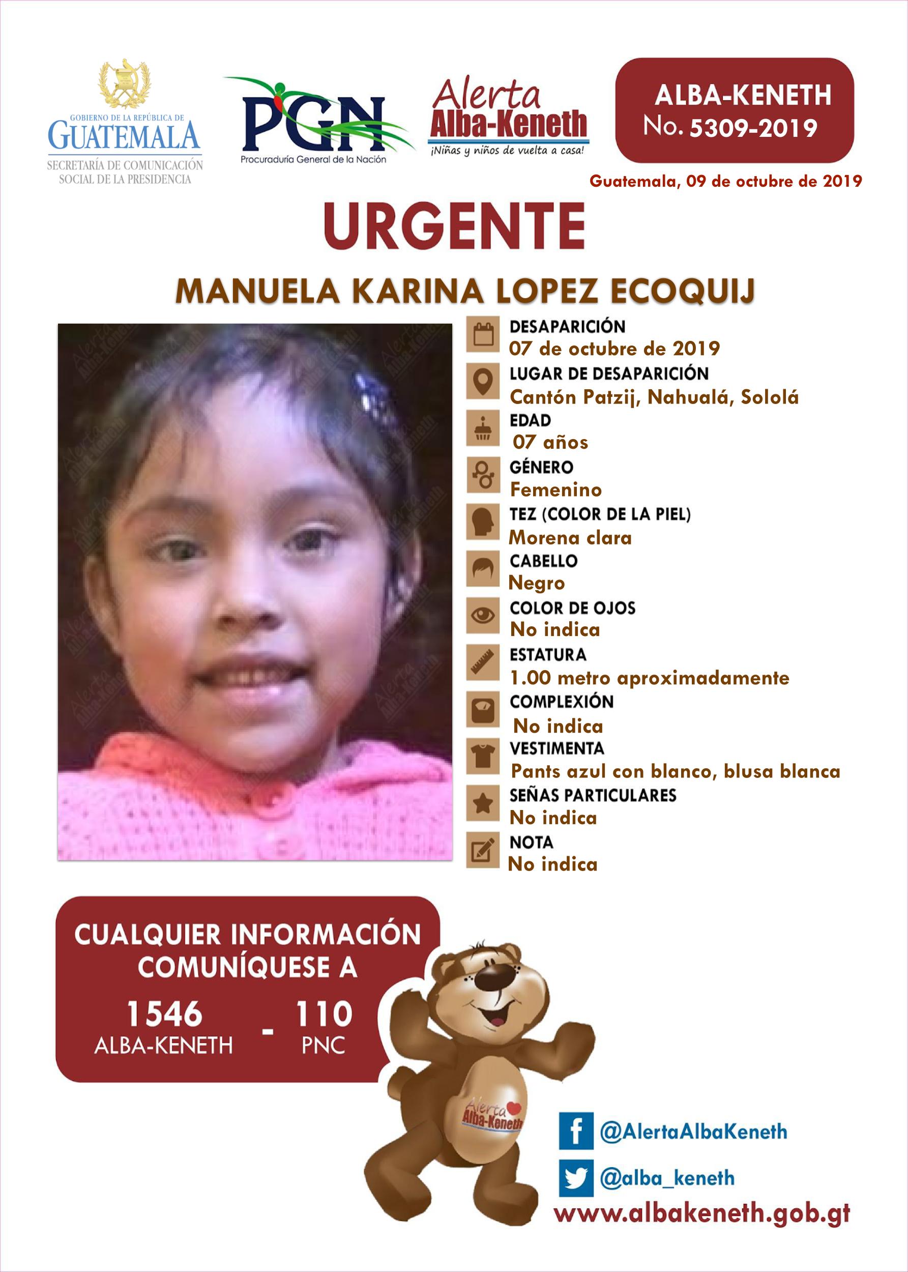 Manuela Karina Lopez Ecoquij